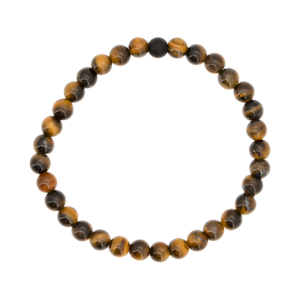 bracelet oeil de tigre onyx 6mm